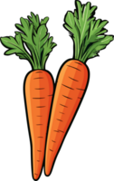 AI generated Carrot clipart design illustration png