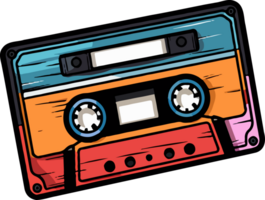 AI generated Casette tape clipart design illustration png