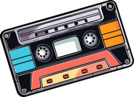 AI generated Casette tape clipart design illustration png