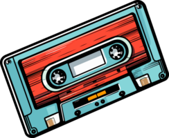 AI generated Casette tape clipart design illustration png