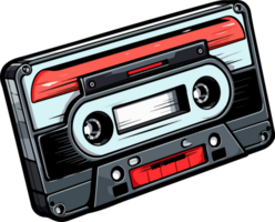 AI generated Casette tape clipart design illustration png