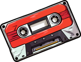 AI generated Casette tape clipart design illustration png