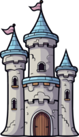 AI generated Castle tower clipart design illustration png
