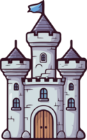 ai generado castillo torre clipart diseño ilustración png