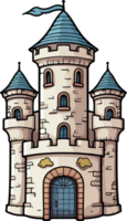 ai généré Château la tour clipart conception illustration png