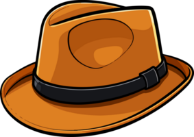 ai genererad cowboy hatt ClipArt design illustration png