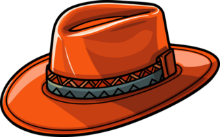 AI generated Cowboy hat clipart design illustration png