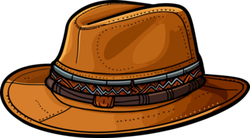 AI generated Cowboy hat clipart design illustration png