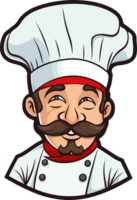 ai gerado chefe de cozinha clipart Projeto ilustração png