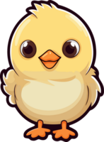 AI generated Baby chicken clipart design illustration png