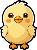 AI generated Baby chicken clipart design illustration png