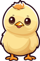 AI generated Baby chicken clipart design illustration png