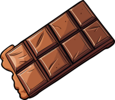 ai généré Chocolat bar clipart conception illustration png