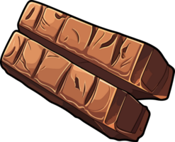 ai generato cioccolato bar clipart design illustrazione png