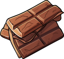 ai généré Chocolat bar clipart conception illustration png