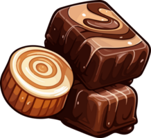 AI generated Chocolate candy clipart design illustration png