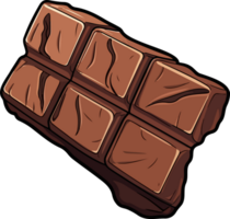 AI generated Chocolate bar clipart design illustration png