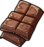 AI generated Chocolate bar clipart design illustration png