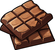 ai generato cioccolato bar clipart design illustrazione png