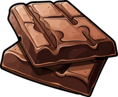 AI generated Chocolate bar clipart design illustration png