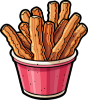 ai generado churros clipart diseño ilustración png