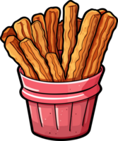 ai gerado churros clipart Projeto ilustração png