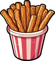 ai generato churros clipart design illustrazione png