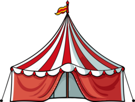 ai genererad cirkus tält ClipArt design illustration png