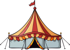 ai genererad cirkus tält ClipArt design illustration png