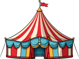 ai generato circo tenda clipart design illustrazione png