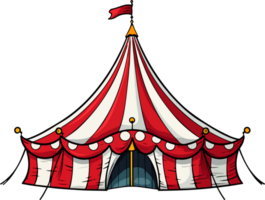 ai generato circo tenda clipart design illustrazione png
