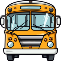 ai generato città autobus clipart design illustrazione png