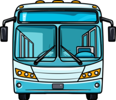 ai gegenereerd stad bus clip art ontwerp illustratie png