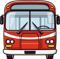 ai generato città autobus clipart design illustrazione png