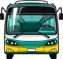 ai gerado cidade ônibus clipart Projeto ilustração png