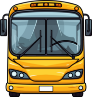 ai generato città autobus clipart design illustrazione png