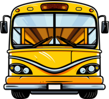 AI generated City bus clipart design illustration png