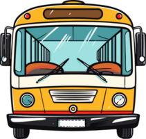 AI generated City bus clipart design illustration png