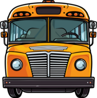 ai generato città autobus clipart design illustrazione png