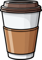 ai generado cartulina café taza clipart diseño ilustración png