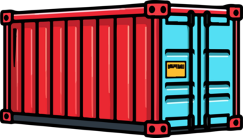 AI generated Container clipart design illustration png