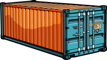 AI generated Container clipart design illustration png