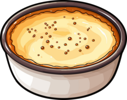 ai generado crema brulee clipart diseño ilustración png