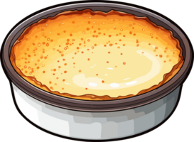 ai gegenereerd creme brulee clip art ontwerp illustratie png