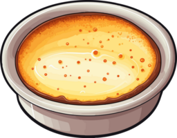 ai généré crème brulée clipart conception illustration png