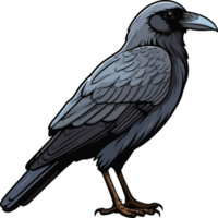 AI generated Crow clipart design illustration png
