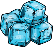 AI generated Cube of ice clipart design illustration png