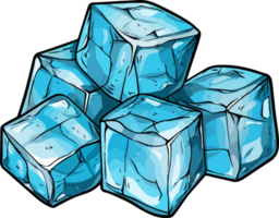 ai généré cube de la glace clipart conception illustration png