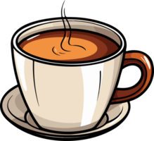 ai gegenereerd koffie kop clip art ontwerp illustratie png