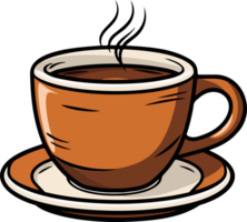 AI generated Coffee cup clipart design illustration png